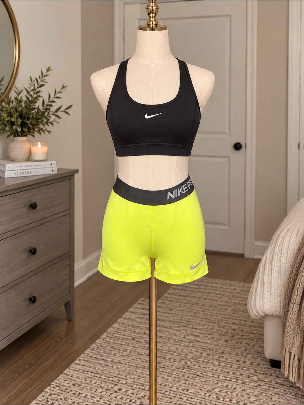 Nike Pro Women's Neon Yellow Shorts